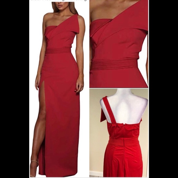Made2envy Dresses & Skirts - One shoulder high slit gown Fits 6-8